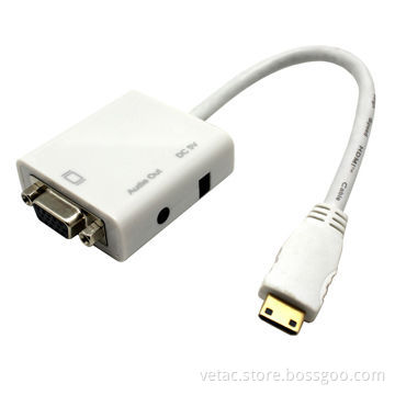 HDMI to VGA Converter, Video and Audio